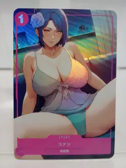 Konan Naruto Sexy Hot Bikini Girl Anime Lewd Waifu Doujin Goddess Card - Image 1