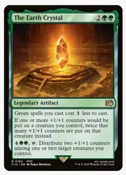 1x MTG The Earth Crystal - Final Fantasy Rare! NM Mint! Ships Fast! - Image 1
