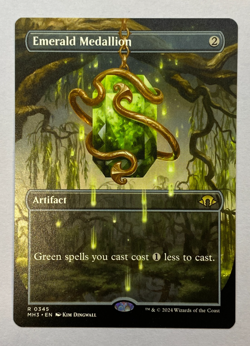 MTG - Emerald Medallion - Borderless - NM - Modern Horizons 3 - Image 1