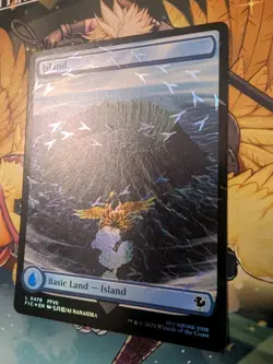 MTG Universe's Beyond Final Fantasy Island (Chocobo Track Foil) Full art land NM - Image 2