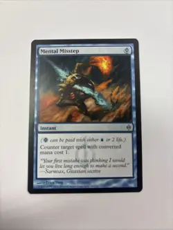 Mental Misstep LP New Phyrexia 38 MTG Cheap Blue Counterspell English Regular - Image 1