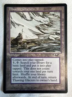 Thawing Glaciers Alliances 1996 Lightly Played LP Magic The Gathering Mtg - Image 1