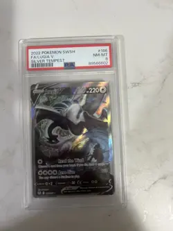 2022 Pokemon Lugia V Silver Tempest #186 Alt Art PSA 8 NM-Mint - Image 1