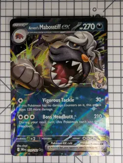 Pokemon TCG - Arvens Mabosstiff Ex 139/182 - Destined Rivals - Image 1