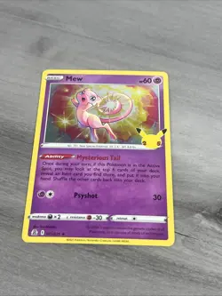 Pokemon TCG SWSH Celebrations Mew Holo Rare 011/025 LP/NM - Image 1