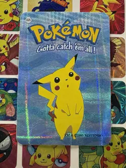 Pokemon Vintage Pocket Monsters Vending HOLO Prism Sticker 1999 Bandai Nintendo - Image 1