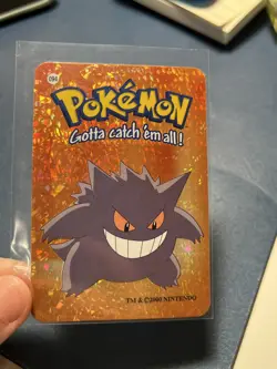 Gengar Nintendo - 2000 Pokemon Vending Machine Prism Sticker Card NM - Image 1