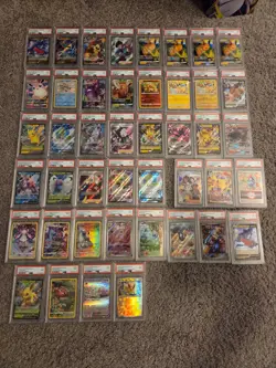 44 Pokemon Bulk Wholesale PSA Graded Cards Modern Holos, V, GX, Illustration - Image 1