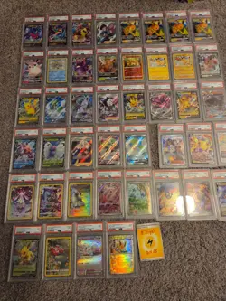 44 Pokemon Bulk Wholesale PSA Graded Cards Modern Holos, V, GX, Illustration - Image 2