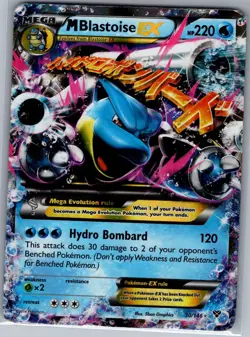 M Blastoise EX 30/146 XY Base Set - Pokemon Card - MP - Image 1