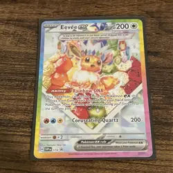 Eevee ex 174 Sv: Scarlet & Violet Promo Card Prismatic Evolutions UPC NM - Image 3