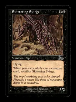 Skittering Skirge 158 Foil C Urza's Saga LP - Image 1