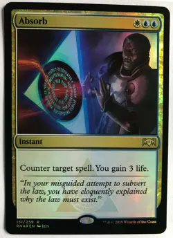 mtg magic absorb FOIL ENGLISH FRENCH absorption premium 4 available ravnica - Image 1