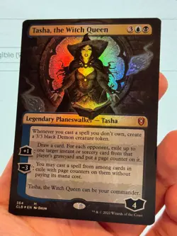 1X FOIL Tasha, the Witch Queen BORDERLESS MINT MTG Magic CLB Baldur's Gate EDH - Image 2