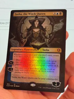 1X FOIL Tasha, the Witch Queen BORDERLESS MINT MTG Magic CLB Baldur's Gate EDH - Image 3
