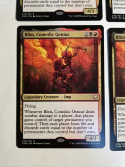 4x Mtg Commander Legends Blim, Comedic Genius NM/M Magic The Gathering - Image 2