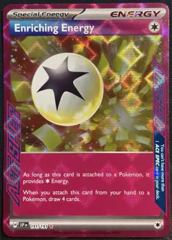 Enriching Energy 191/191 - Ace Spec Surging Sparks 2024 Pokemon TCG - NM Card - Image 1