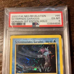1ST ED Schimmerndes Garados (Shining Gyarados) GERMAN 65/64 POKEMON - NEO PSA 6 - Image 2
