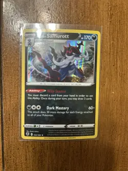 Pokemon TCG Astral Radiance: Hisuian Samurott HOLO 100/189 - Image 1
