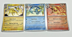 Pokemon Prismatic Evolutions Promos Flareon Vaporeon Jolteon 167-169 Black Star - Image 1