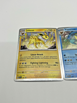 Pokemon Prismatic Evolutions Promos Flareon Vaporeon Jolteon 167-169 Black Star - Image 2