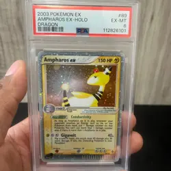 Pokemon Ampharos ex EX Dragon Holo Ultra Rare #89 PSA 6 - Image 4