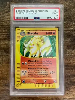 Pokemon Ninetales Expedition Holo Rare #21 PSA 9 Mint - Image 1