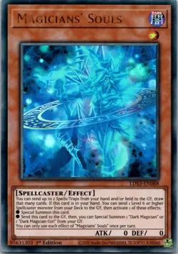 Yugioh Magicians' Souls LDS3-EN088 1st Edition Ultra Rare NM - Image 1