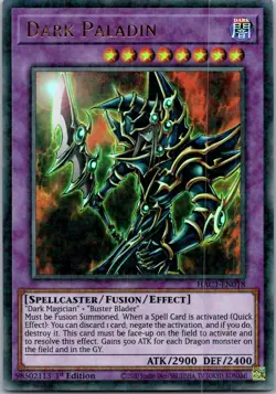 Yugioh Dark Paladin (Duel Terminal) HAC1-EN018 1st Edition Duel Terminal Technol - Image 1