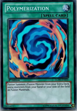 Yugioh Polymerization LCJW-EN059 1st Edition Super Rare NM - Image 1