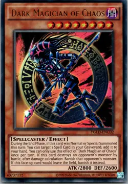 Yugioh Dark Magician of Chaos YGLD-ENC02 Ultra Rare NM - Image 1