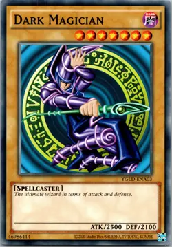 Yugioh Dark Magician (A) YGLD-ENA03 Common NM - Image 1