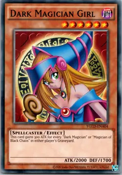 Yugioh Dark Magician Girl (A) YGLD-ENA04 Common NM - Image 1