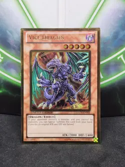 Yugioh Vice Dragon GLD3-EN002 Gold Rare Limited Edition NM - Image 1
