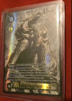 Digimon TCG CCG Fanglongmon EX5-074 SEC - Alt Art- Animal Colosseum Card Game - Image 1