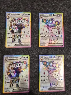 Umbreon & Espeon ex Prismatic Evolutions Premium Collection PROMO CARDS 2X - Image 1