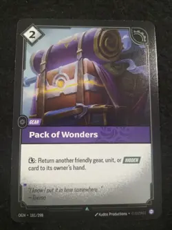 RIFTBOUND 181/298 PCK OF WONDERS LEAGUE OF LEGENDS RARE FOIL ENGLISH CARD - Image 1