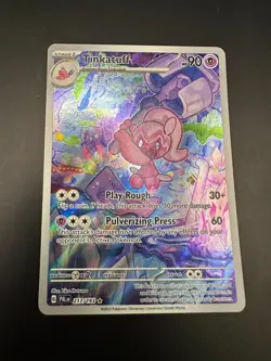 Pokemon TCG Tinkatuff Paldea Evolved Illustration Rare Card 217/193 - Image 1