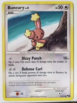 PROMO Buneary 12/17 PL - 2009 POP SERIES 9 Pokemon Card - Midori Harada Art - Image 1