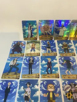 One Piece Anime Trading Cards Lot (27 Cards) | R, SR, Holo Mix - Image 2
