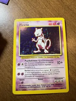 Mewtwo Base Set German / Mewtu Holo Pokemon Card TCG 10/102 - Image 2