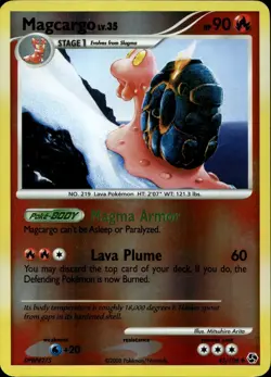 Magcargo 45/106 Reverse Holo DP Great Encounters Pokemon - Image 1
