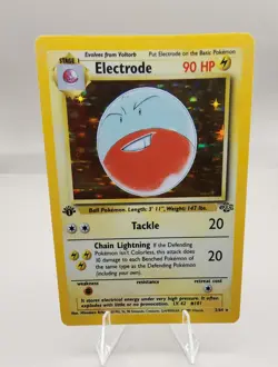Pokemon TCG Electrode 2/64 1st Edition Jungle Holo Rare NM - Image 1