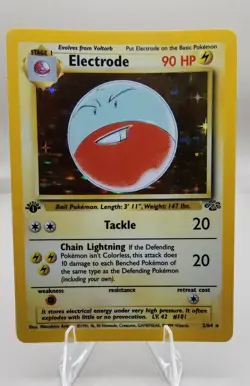 Pokemon TCG Electrode 2/64 1st Edition Jungle Holo Rare NM - Image 3
