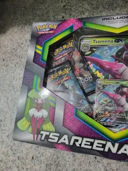 Pokemon Sun & Moon Tsareena GX Collection Box 4 Booster Packs New - Image 5