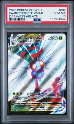 2020 POKEMON SWORD & SHIELD DARKNESS ABLAZE #002 FULL ART/BUTTERFREE VMAX PSA 10 - Image 1