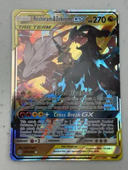 Pokemon Tag Team Reshiram Zekrom GX 157/236 SM Cosmic Eclipse | NM Pack Fresh - Image 1