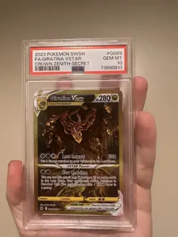 PSA10 GEM MINT POKEMON SWORD AND SHIELD CROWN ZENITH #GG69 FA/GIRATINA VSTAR - Image 1