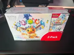 Pokemon TCG Prismatic Evolutions ETB with Booster Bundle Costco 2-Pack Sealed - Image 1