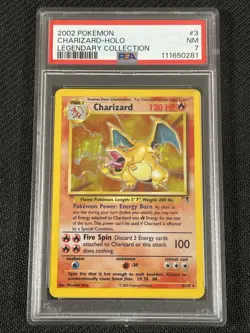 Pokemon TCG PSA 7 CHARIZARD 3/110 Legendary Collectio - 2002 ENG ENGLISH - Image 1